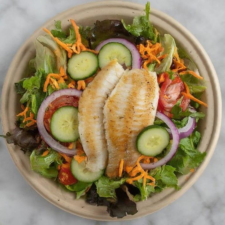 Grilled Fish & Fresh Salad