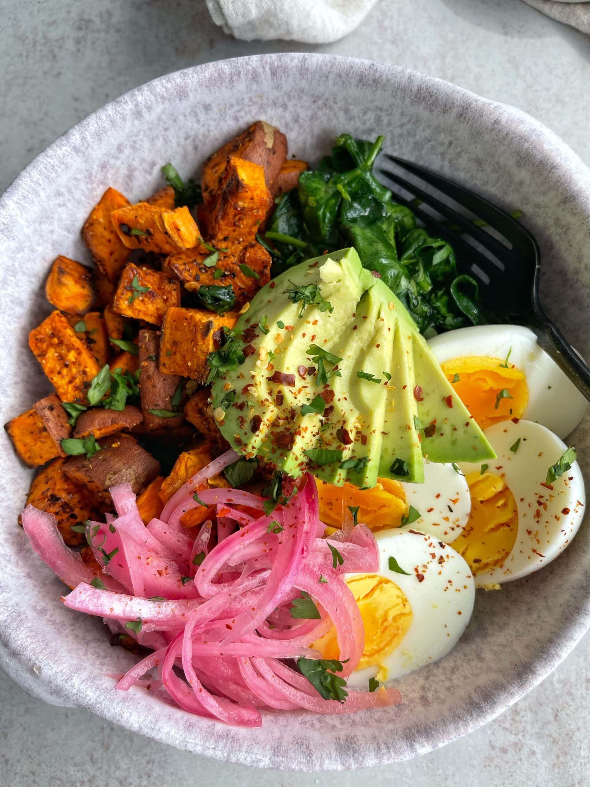 Sweet Potato & Egg Plate